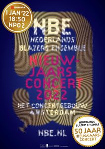 Affiche Nieuwjaarsconcert Nederlands Blazers Ensemble 2022